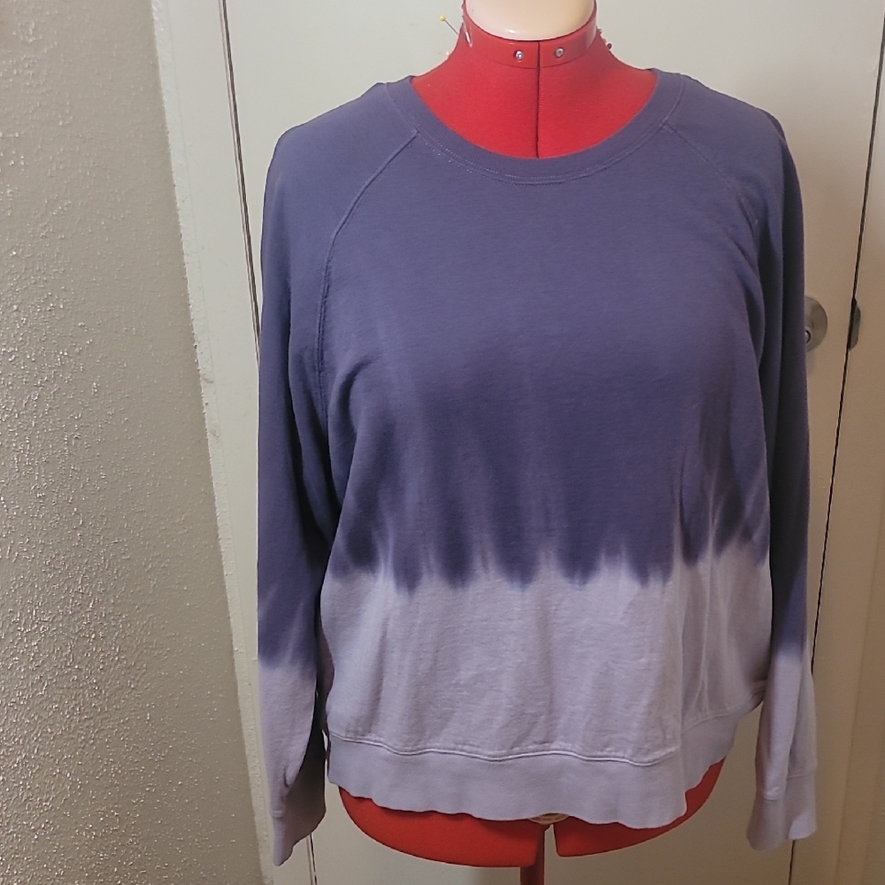 Athleta Blue and Gray Ombre Women's Sweater
